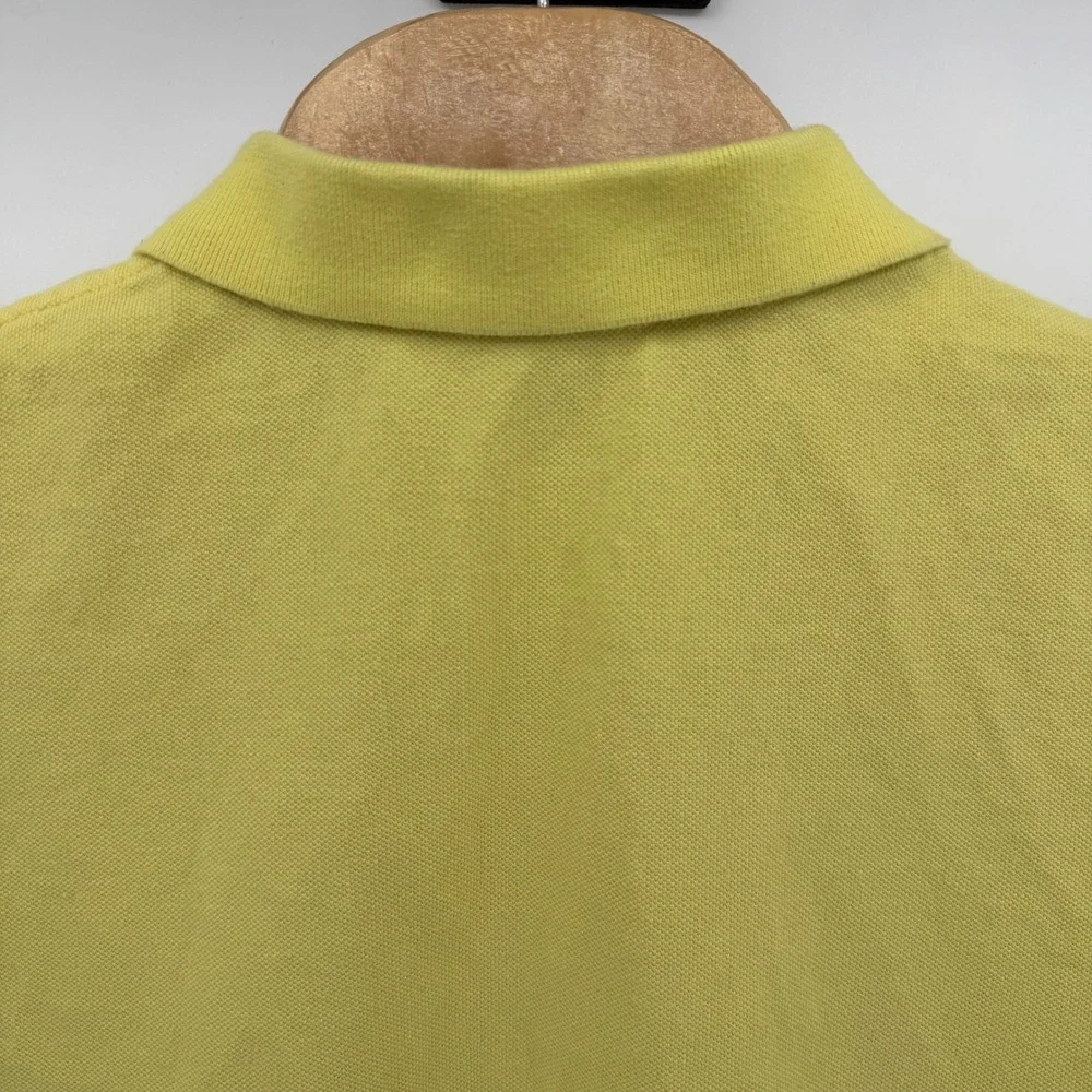 Polo Ralph Lauren Polo Shirt Mens XXL Yellow‎ Short Sleeve Blue Pony Logo Pique